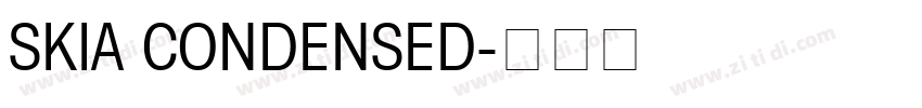 SKIA CONDENSED字体转换